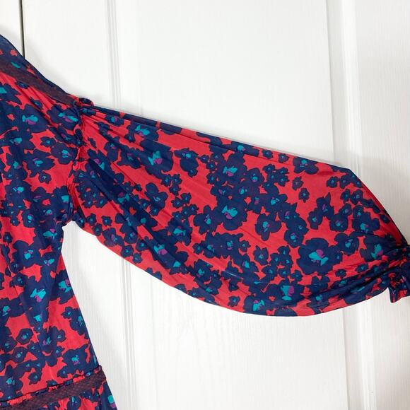 NWOT FREE PEOPLE Tunic Top M Merlot Combo Love Letter - Picture 5 of 15